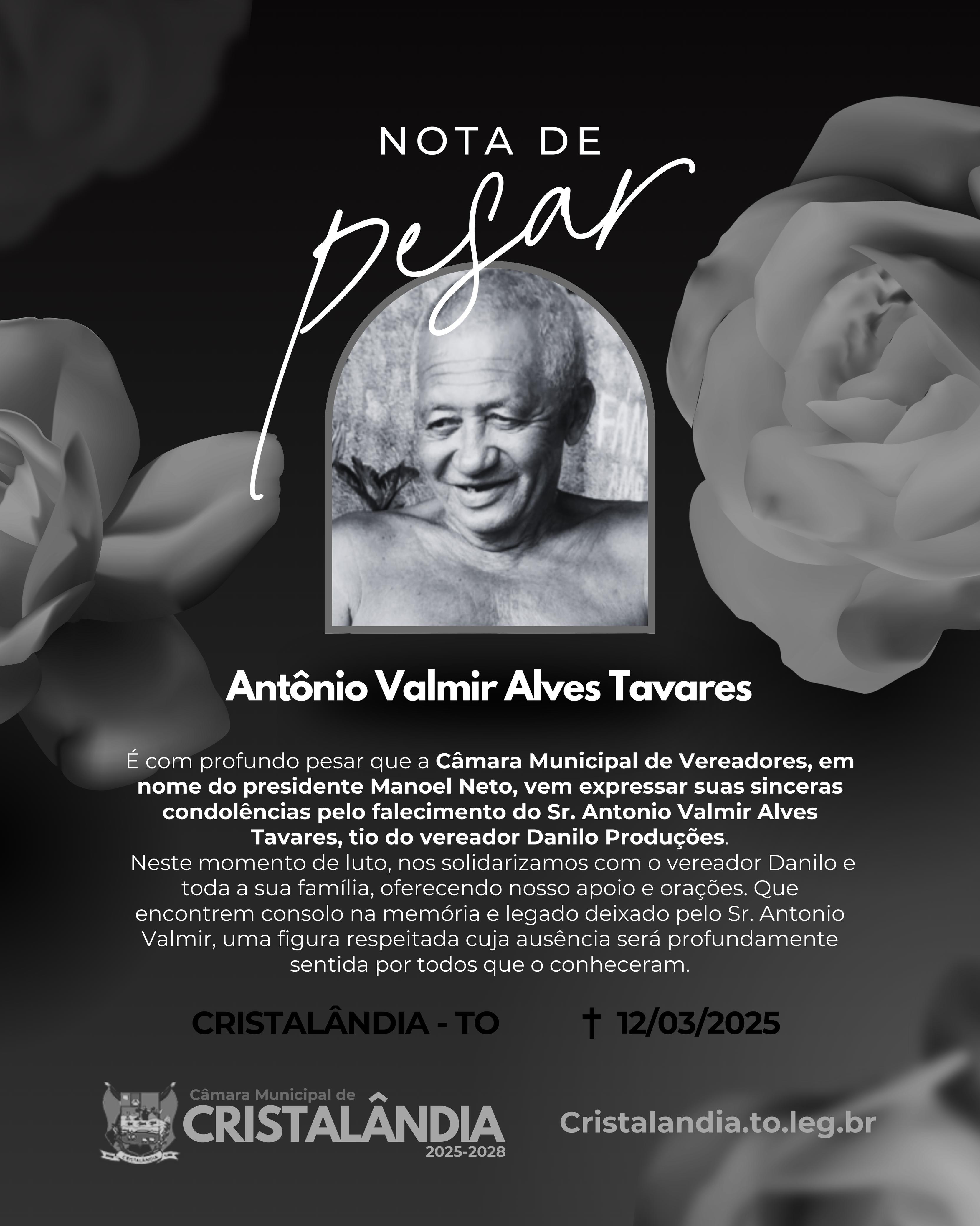 NOTA DE PESAR